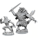 Magic: The Gathering Miniatures - W04 Arlinn Kord & Tovolar [Unpainted]