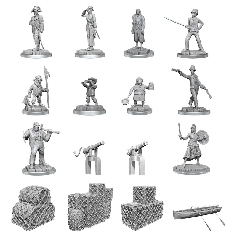 WizKids Deep Cuts Miniatures: W19 Ship's Crew [Unpainted]